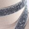 2 Yards Stretch Silver Glitter Elastic Trim for Headbands DIY Hair Accessories Sewing Crafts 5/8"